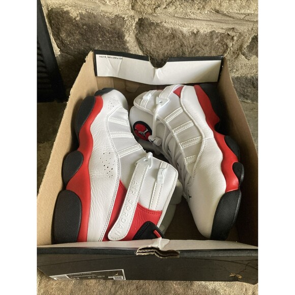 Nike Air Jordan 6 Rings Men Size 11 Cherry White Black Red Sneakers 322992-126 main image 7